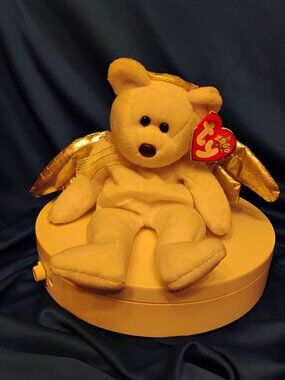Retired Ty Halo II (2) Angel Bear Beanie Baby  Tagged Original Tag